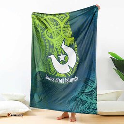 Torres Strait Islands Blanket Vibrant Polynesian Tribal Pattern Art TS04