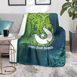 Torres Strait Islands Blanket Vibrant Polynesian Tribal Pattern Art TS04
