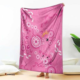 Pink Ribbon Australia Blanket Breast Cancer Awareness Aboriginal Cacatua leadbeateri LT14