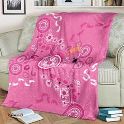 Pink Ribbon Australia Blanket Breast Cancer Awareness Aboriginal Cacatua leadbeateri LT14
