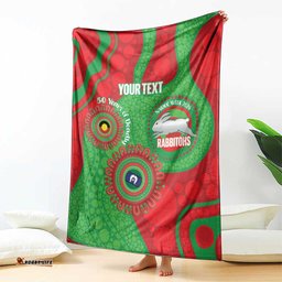 Rabbitohs NAIDOC Week 2026 Personalised Blanket 50 Years of Deadly Aboriginal Art LT14