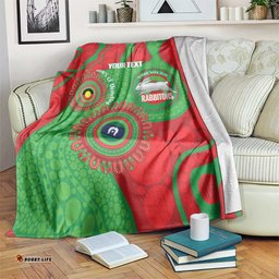 Rabbitohs NAIDOC Week 2026 Personalised Blanket 50 Years of Deadly Aboriginal Art LT14
