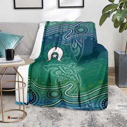 Torres Strait Islands Blanket Shark Indigenous Australian Tribal Dot Art TS04