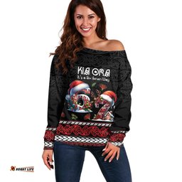 Aotearoa Six Seven Personalized Off Shoulder Sweater New Zealand Funny Christmas LT9