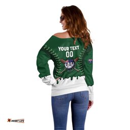 Australia 2026 Baseball Custom Off Shoulder Sweater Go Aussie Drip Style LT14