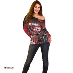 Custom Essendon Go Bombers Off Shoulder Sweater Don The Sash DT05