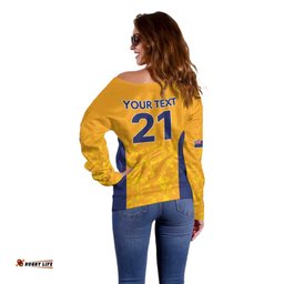Australian South Australia Lawn Bowls Custom Off Shoulder Sweater Aussie Minimalist Style LT9