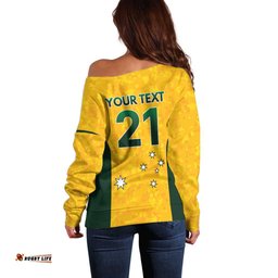 Australian Lawn Bowls Custom Off Shoulder Sweater Aussie Minimalist Style LT9
