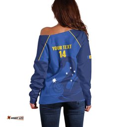 Custom ACT Bowls Australia Off Shoulder Sweater Go Australian Capital Territory Swan LT14
