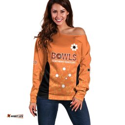 Australian Northern Territory Lawn Bowls Custom Off Shoulder Sweater Aussie Minimalist Style LT9