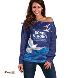 Bondi Beach Pray For Australia Personalised Off Shoulder Sweater LT9