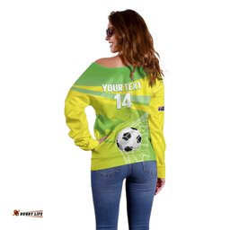 Custom Australia Soccer 2026 Off Shoulder Sweater Come On Matildas LT14