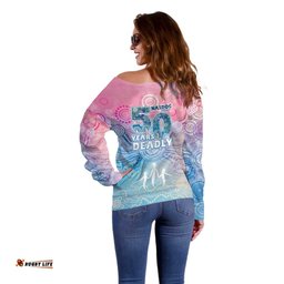 Australia NAIDOC Week 2026 50 Years Deadly Off Shoulder Sweater Celestial Glows LT7