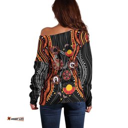 NAIDOC Week 2026 Off Shoulder Sweater Together We Rise Together We Stay Deadly LT9