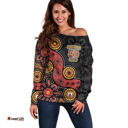 NAIDOC Week 2026 Off Shoulder Sweater 50 Years of Deadly Indigenous Pride LT18