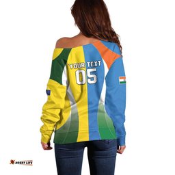 Custom India Vs Australia Cricket Off Shoulder Sweater Final Matchup LT05