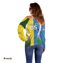 Custom India Vs Australia Cricket Off Shoulder Sweater Final Matchup LT05