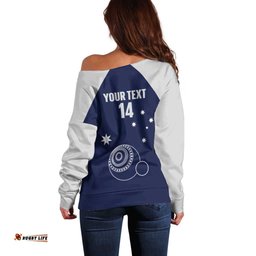 Custom Victoria Bowls Australia Off Shoulder Sweater Go Champions Garden State LT14