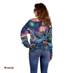 Heal Country Heal Our Nation Aboriginal Dreamtime Off Shoulder Sweater LT9