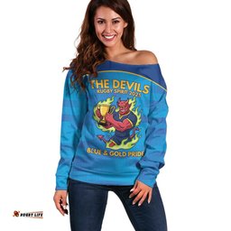 Pride of Norths Rugby Spirit Custom Off Shoulder Sweater Queensland Grand Final Edition 2025 LT9