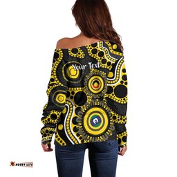Richmond NAIDOC Week 2026 Personalised Off Shoulder Sweater 50 Years of Deadly Aboriginal Art LT14
