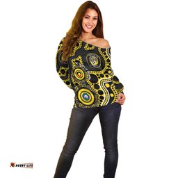Richmond NAIDOC Week 2026 Personalised Off Shoulder Sweater 50 Years of Deadly Aboriginal Art LT14