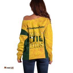 Polkinghorne Australia Matildas Off Shoulder Sweater 2024 Thank You Polks LT14