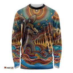 Aboriginal Dreamtime Stories Land Long Sleeve Shirt LT9