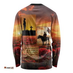 ANZAC Day Film Reel Lest We Forget Long Sleeve Shirt Australia NZ Memorial LT9