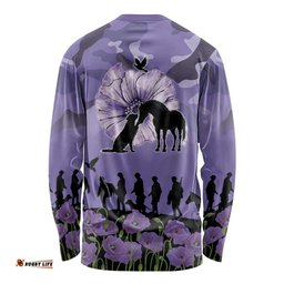 ANZAC Day Long Sleeve Shirt Lest We Forget the Animals Too LT19