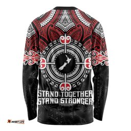 Aotearoa Proud To Be Maori Long Sleeve Shirt New Zealand Fight Together LT9