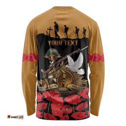 Australia ANZAC Day Personalised Long Sleeve Shirt Honouring The Animals That Served LT9