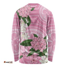 Australia Lilly Pilly Riberry Long Sleeve Shirt Aussie Native Flowers Indigenous Art LT14