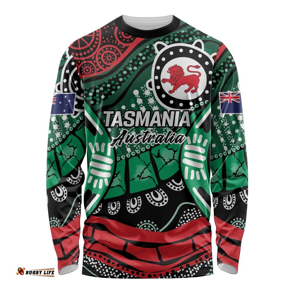 Australia Tasmania State Long Sleeve Shirt Ubertas et Fidelitas LT9