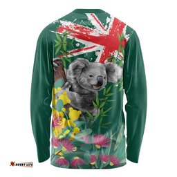 Australia Day Koala Long Sleeve Shirt Aussie Aussie Aussie Oi Oi Oi National Color LT9