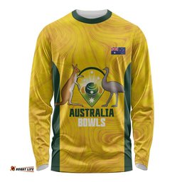 Custom Bowls Australia Long Sleeve Shirt Marble National Color LT14