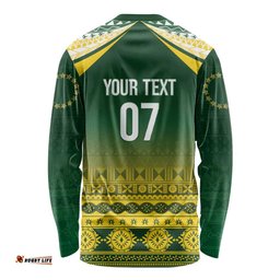 Cook Islands Rugby Custom Long Sleeve Shirt Kuki Avaiki LT7