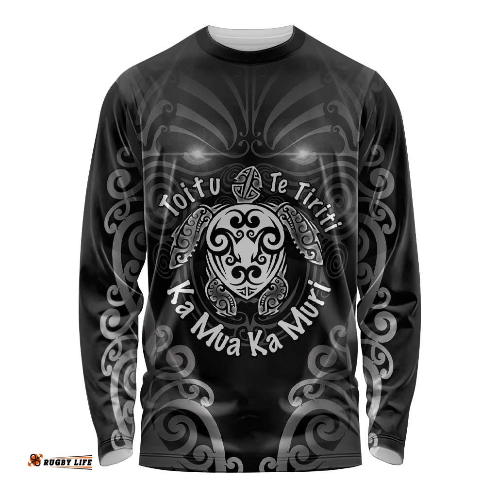 Aotearoa Toitu Te Tiriti Long Sleeve Shirt Ka Mua Ka Muri LT05