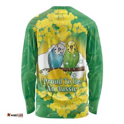 Budgerigar Australia Day Long Sleeve Shirt Proud To Be An Aussie Opal National Color LT14