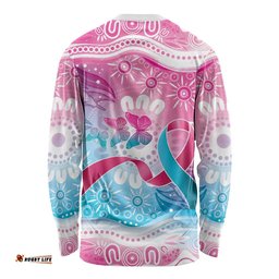 Australia Hereditary Cancer Awareness Long Sleeve Shirt Never Give Up LT05
