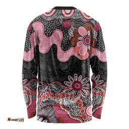 Australia NAIDOC Week 2026 Long Sleeve Shirt Aboriginal Contemporary Art LT7