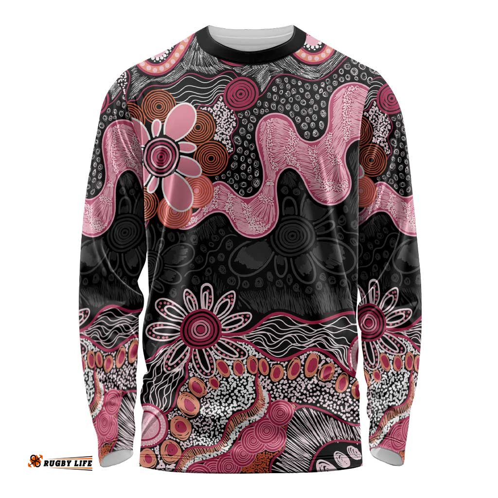 Australia NAIDOC Week 2026 Long Sleeve Shirt Aboriginal Contemporary Art LT7