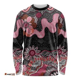 Australia NAIDOC Week 2026 Long Sleeve Shirt Aboriginal Contemporary Art LT7