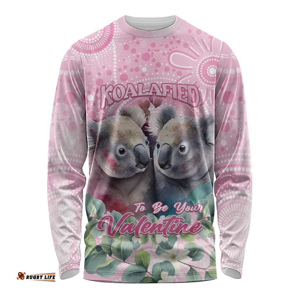Australia Koala Valentine's Day Long Sleeve Shirt Koalified To Be Your Valentine LT14