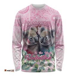 Australia Koala Valentine's Day Long Sleeve Shirt Koalified To Be Your Valentine LT14