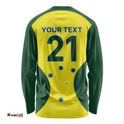 Custom Australia Cricket Spirit 2026 Long Sleeve Shirt World T20 Edition LT9