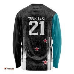 Custom NZ Cricket Pride Long Sleeve Shirt Silver Fern Fan Supporter Apparel LT9