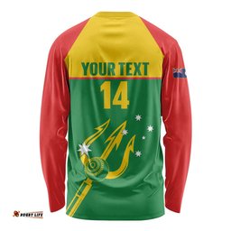 Custom Tasmania Bowls Australia Long Sleeve Shirt Go Tasmanian Tridents LT14