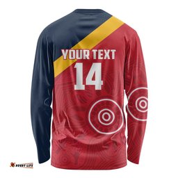 Custom South Australia Cricket Long Sleeve Shirt Go Champions - Aboriginal Art LT14