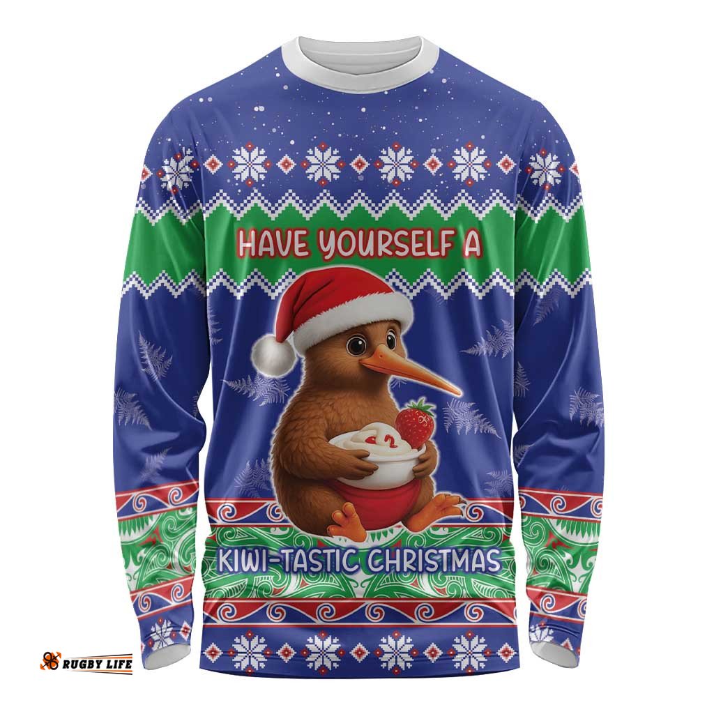 New Zealand Christmas Long Sleeve Shirt Have Yourself A Kiwi-tastic Christmas LT05
